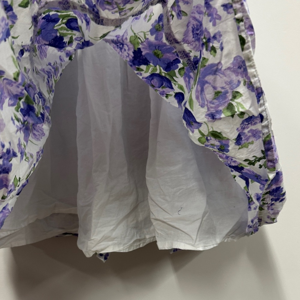 Janie and Jack Purple Floral Kids Dress 10 - Picture 4 of 6